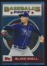 2020 Topps Baseball's Finest Flashbacks #147 Blake Snell Tampa Bay Rays