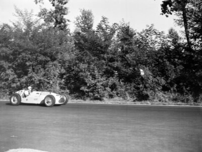 Johnny Claes in a Talbot-Lago T26C 1949 Motor Racing Old Photo 3