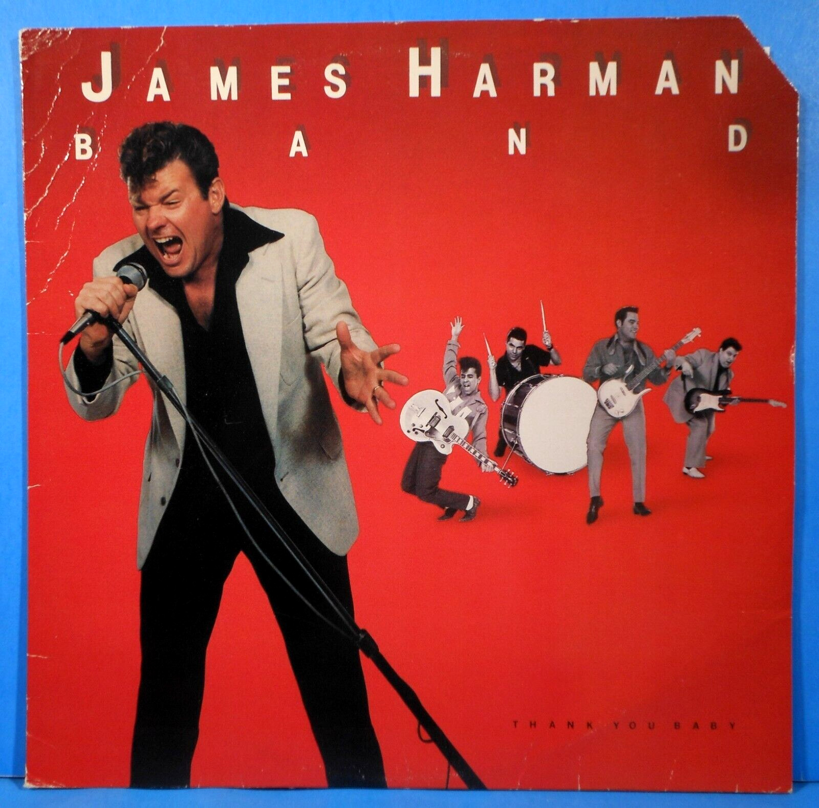 JAMES HARMAN BAND THANK YOU BABY LP 1983 ORIGINAL  GREAT CONDITION VG+/VG+!!