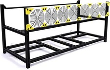 Veddha 8-GPU Mining Case Aluminum Stackable Mining Rig Open Air Frame Case