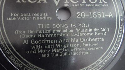 Al Goodman - 78rpm set - “Jerome Kern Melodies” - RCA Victor #P