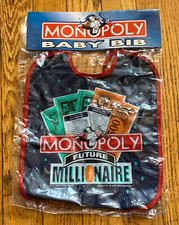 Monopoly Future Millionaire Baby Bib New Sealed 1999