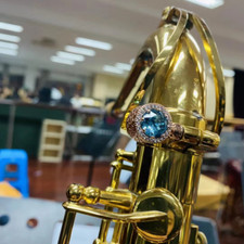 Saxophone Trumpet Horn Brass Silver Neck Screw made with Swarovski Good Tone US