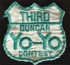 Vintage Duncan Yo Yo Contest Third Place Shield Patch