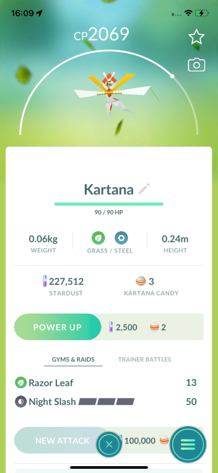 ✓ KARTANA - Pokémon GO  🔄️ Instant Trade · 30 Days Trade