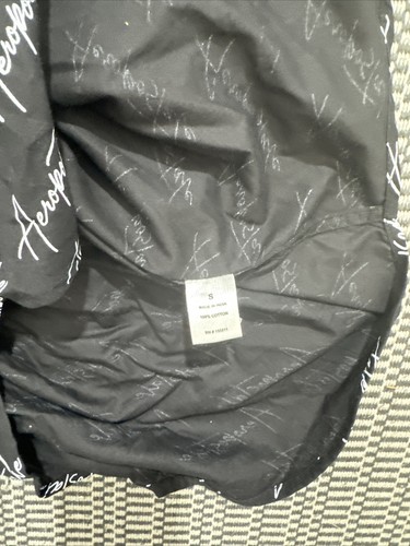 Aeropostal Mens Short Sleeve Dress Shirt Size small Black/White all cotton - Picture 8 of 8