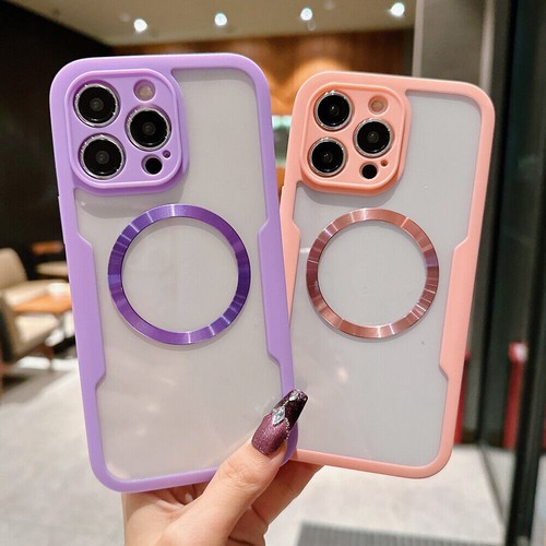 2in1 Full Coverage Clear Case Screen Protector For iPhone 16 15 14 13 12 MagSafe - Picture 18 of 60