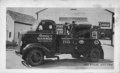 Osten Sommer Me Bonney's Garage Coca-Cola Tow Lastwagen Wrecker Postkarte
