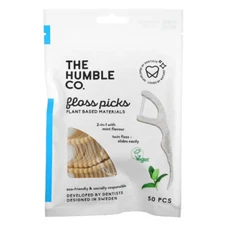 Dental Floss Picks Mint  50 Count By The Humble Co