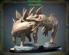 Ceratosaurus vs. Stegosaurus  3DIPStudios  Dinosaur Vol. 3  Miniature  32mm