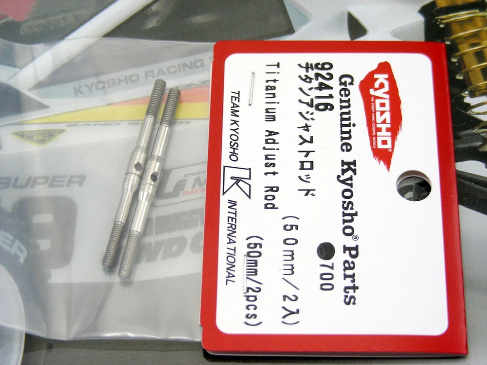 Genuine Kyosho Turbo Optima Mid Ultima Javelin Titanium 3x50mm Tie Rods NEW NIP! - Image 2 of 2