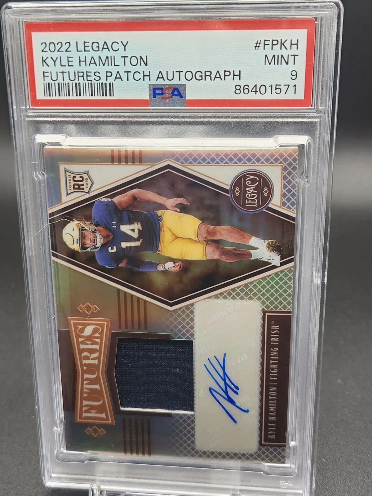 Kyle Hamilton Panini Legacy Futures Patch Autograph #FPKH Base