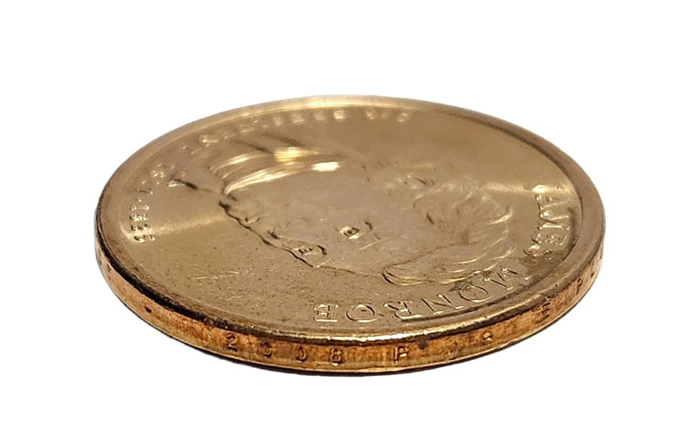 Dólar Presidencial 2008 P James Monroe ¡Brillante moneda sin circular como nueva de Estados Unidos!! Foto 2 de 3