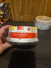 CD-R Blank Media 30 Pack Spindle Maxell Audio Music 32x 80 Minute 700MB Player..
