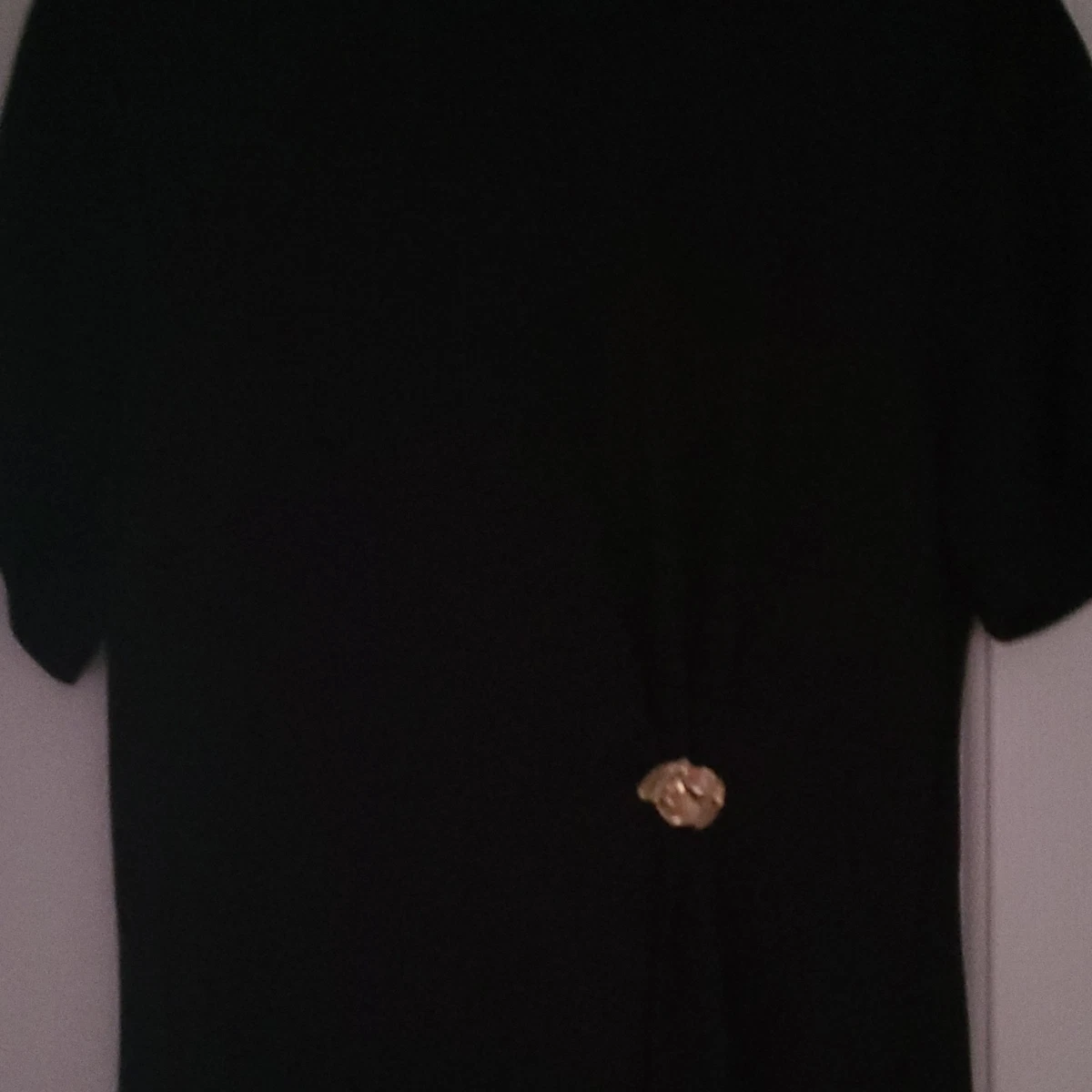 Vero Moda Womens Black Crew Neck Short Sleeve T-Shirt Size S Regular