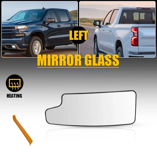 Driver Side Towing Mirror Glass Heated For 2020-2021 GMC Sierra 1500 GM1324215