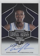 2016-17 Panini Totally Certified Rookie Roll Call Auto Kris Dunn #4 Auto 3z3