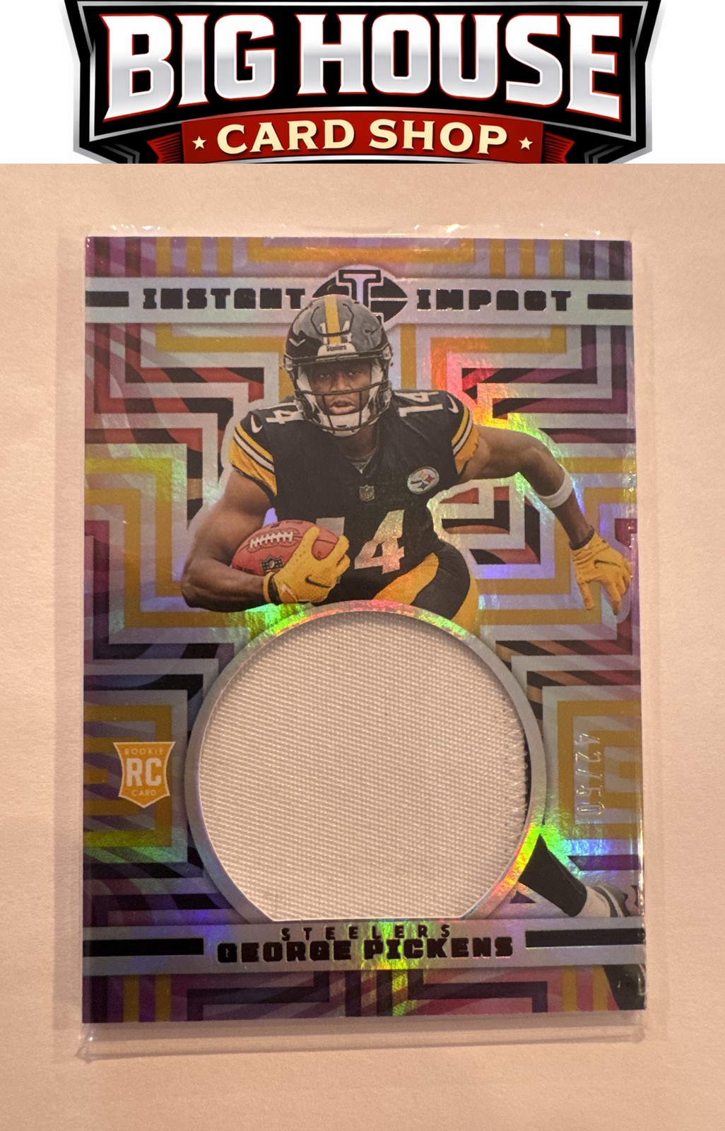 George Pickens Panini Illusions Instant Impact Memorabilia #IIGP Black