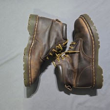 Dr. Martens 939 Boots Mens Size 10 Brown Leather Made in England Vintage 6-Eye