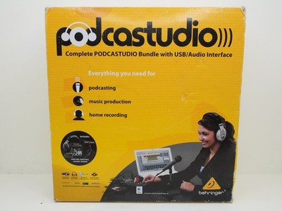 Complete PODCASTUDIO Bundle with USB/Audio Interface - behringer