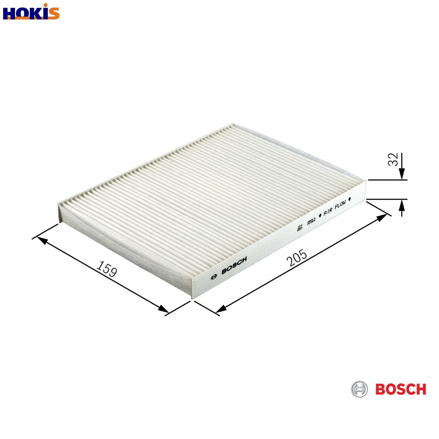 Cabin filter Activated Carbon Filter 1 987 432 436 BOSCH for CITROËN PEUGEOT DS - Image 48