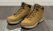 Nike Manoa Leather Boots Water Resistant Wheat Tan (454350-700) Men’s Size 11.5