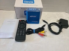 AGPTEK Mini 1080p HD Media Player – Blue (HDMI, USB, SD, MP4/AVI/MKV Support)