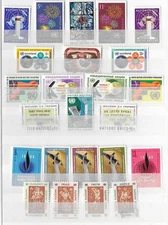 UN 1967-1968 Set#251120 (M/U, see scan). 24 stamps. High quality, low price!