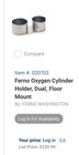 Ferno Floor-Mounted Dual Aluminum Cylinder Base Setup- New In Package! — photo 4
