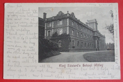 Vintage SURREY Postkarte KING EDWARDS SCHULE WITLEY