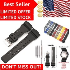 Waterproof 16mm Resin Watch Band for G-Shock GA110 GA100 GA120 - Men  s Style