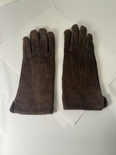 Womens Brown Suede Gloves Women's Size S Unbranded