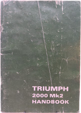 Triumph 2000 MK2 Handbook - 7th Edition - Part Number 545096