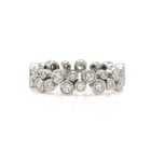 Tiffany & Co. Platinum 950 Bubbles Eternity Band Size 7.5 Diamond Ring #JB748-3 — photo 2
