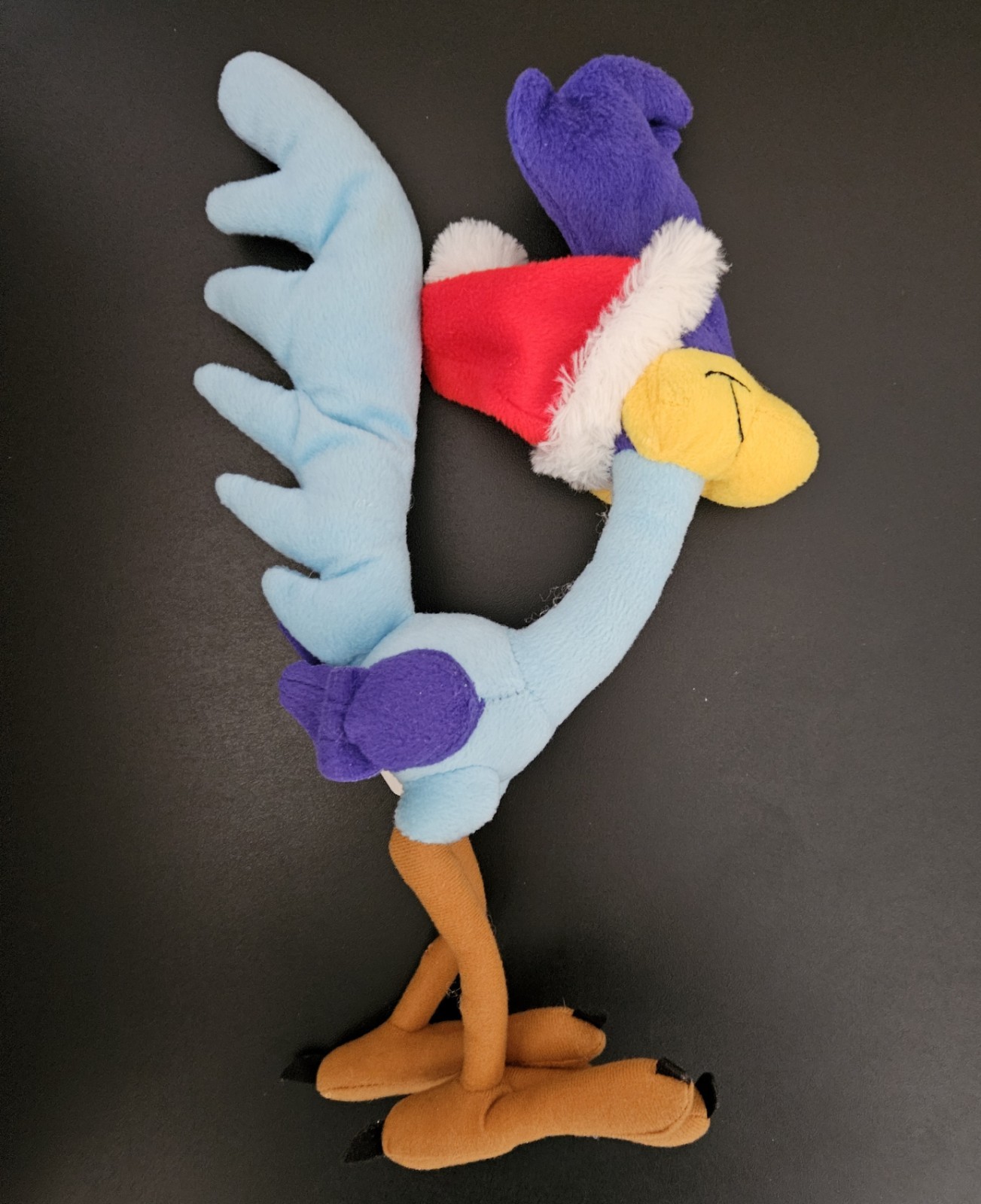 Looney Tunes Road Runner Christmas Plush Santa Hat 15" Stuffed Animal Toy