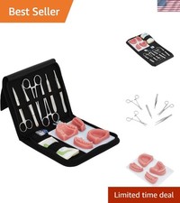 Realistic Dental Suture Kit - 4 Pads & 6  Tools for Skill Mastery