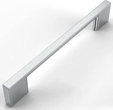 10 Pack Polished Chrome Cabinet Pulls 5 Inch 128MM Hole Centers Kitchen Cabinet