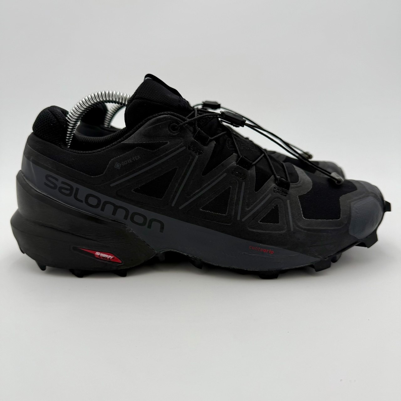 Salomon Speedcross 5 GTX Mens Trail Running Shoes Size 9 Black Waterproof