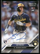 2024 Topps Now #SF-A Sal Frelick Road To Opening Day Rookie Autograph /99