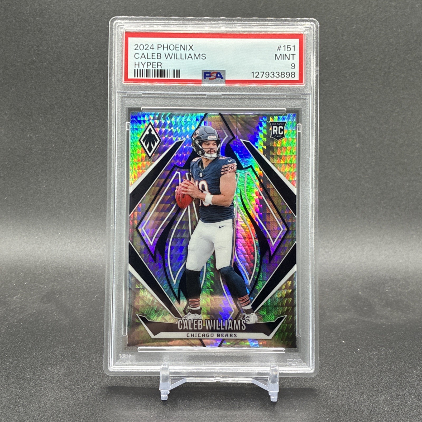2024 Panini Phoenix - Rookies Caleb Williams #151 Hyper (RC) PSA 9