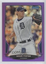 2013 Bowman Chrome Purple Refractor 182/199 Doug Fister #184 0g4