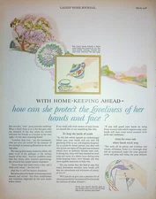 Original 1928 Vintage Health & Beauty Ad: Ft. Women managing a Household