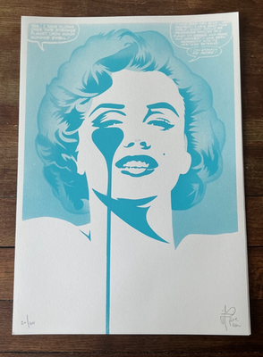 #ad Pure Evil Marilyn Monroe Signed Screen Print Numbered Ltd Edition Pop Art GBP 133.95