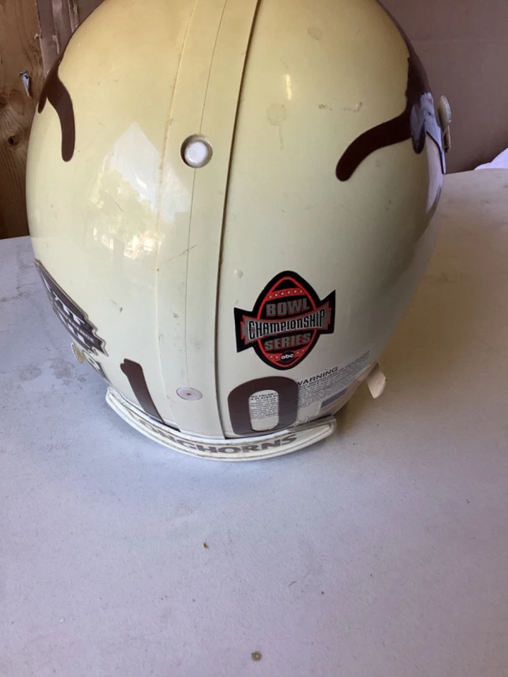 VTG Texas Longhorns Riddell Football Helmet SZ L Bowl Championship Series #10 - Image 3 of 4