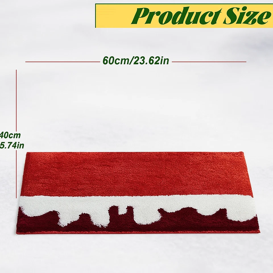 Weihnachts Türmatte Modern Polyester Anti-Rutsch Fußmatte Indoor & Outdoor - Bild 3 von 3