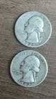 Two 1942s quarters Circulated.