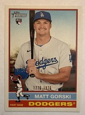 2025 Topps Heritage High Number #555 Matt Gorski Bicentennial Parallel RC /200