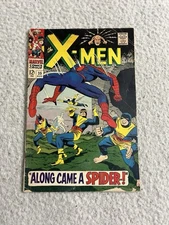 X-Men #35 Along Came A Spider Silver Age 1967 Spider-Man Meets X-Men Low Grade
