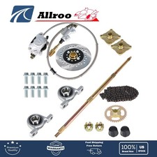 US For Go Kart Rear Live Axle Kit, Brake Assembly,Sprocket Hub,Hub Drift Trike