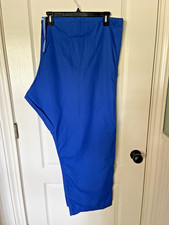 EWC Unisex Scrub Pants with Drawstring Size 5XL Royal Blue New